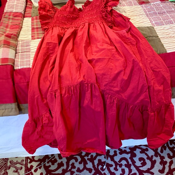 Red Ruffled Dress - Picture 7 of 11